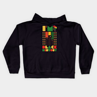 Black History Month Afro Melanin Black Women Kids Hoodie